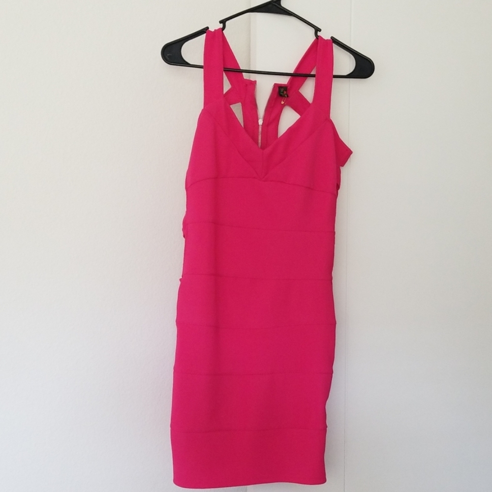 Sleeveless hot pink dress 4 for $20
